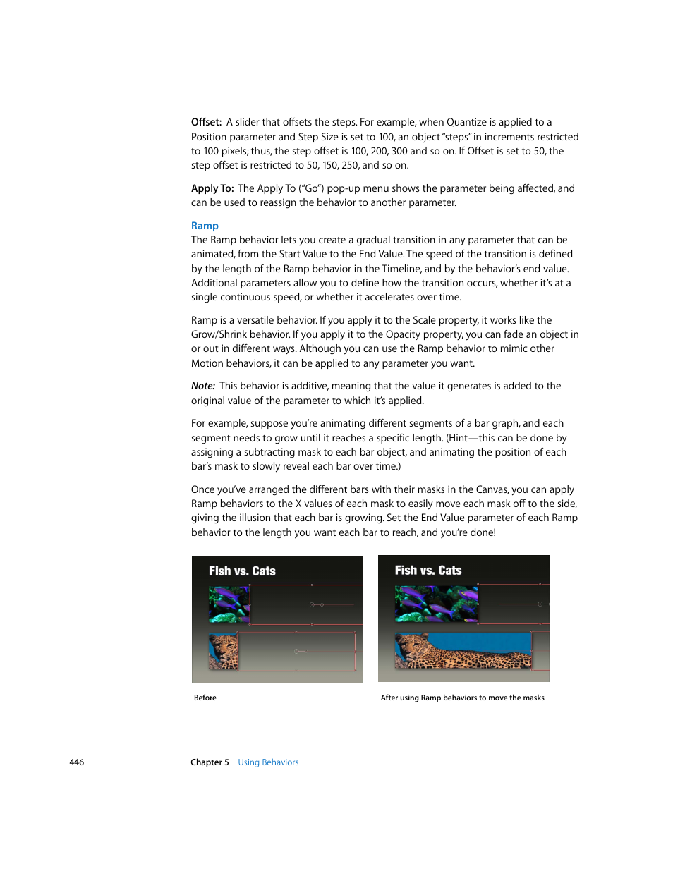 Ramp | Apple Motion 3 User Manual | Page 446 / 1288