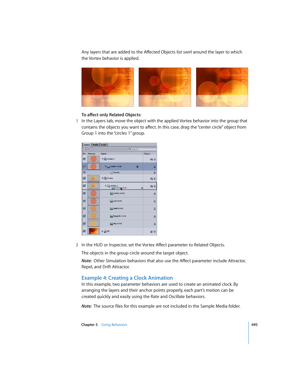 Example 4: creating a clock animation | Apple Motion 3 User Manual | Page 495 / 1288