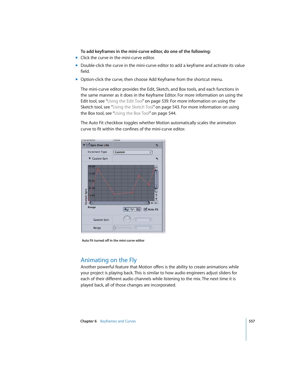 Animating on the fly | Apple Motion 3 User Manual | Page 557 / 1288