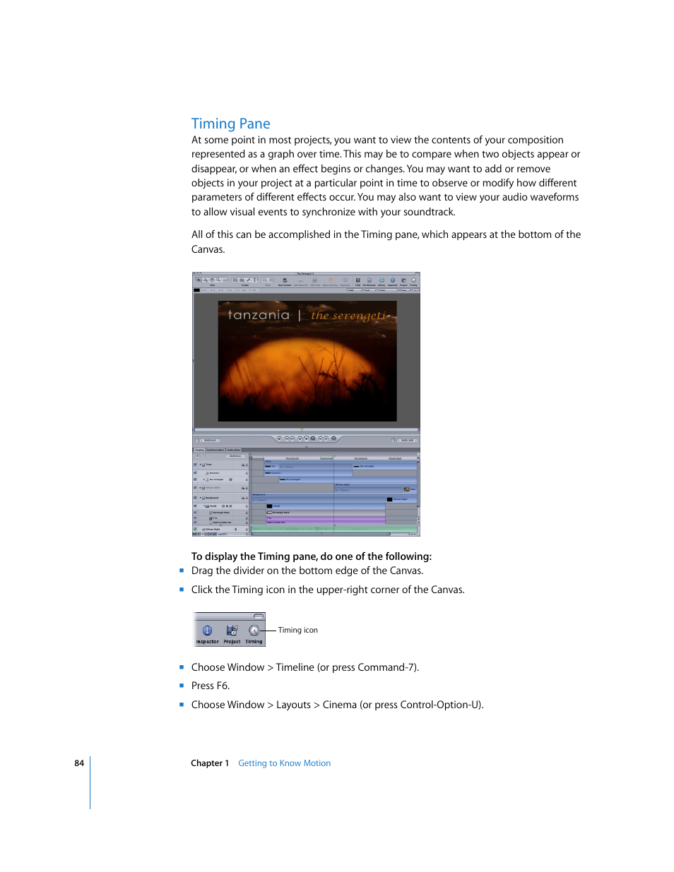 Timing pane | Apple Motion 3 User Manual | Page 84 / 1288