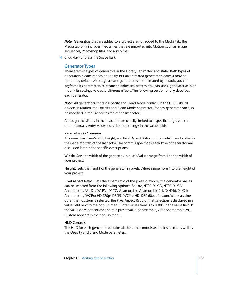 Generator types | Apple Motion 3 User Manual | Page 967 / 1288