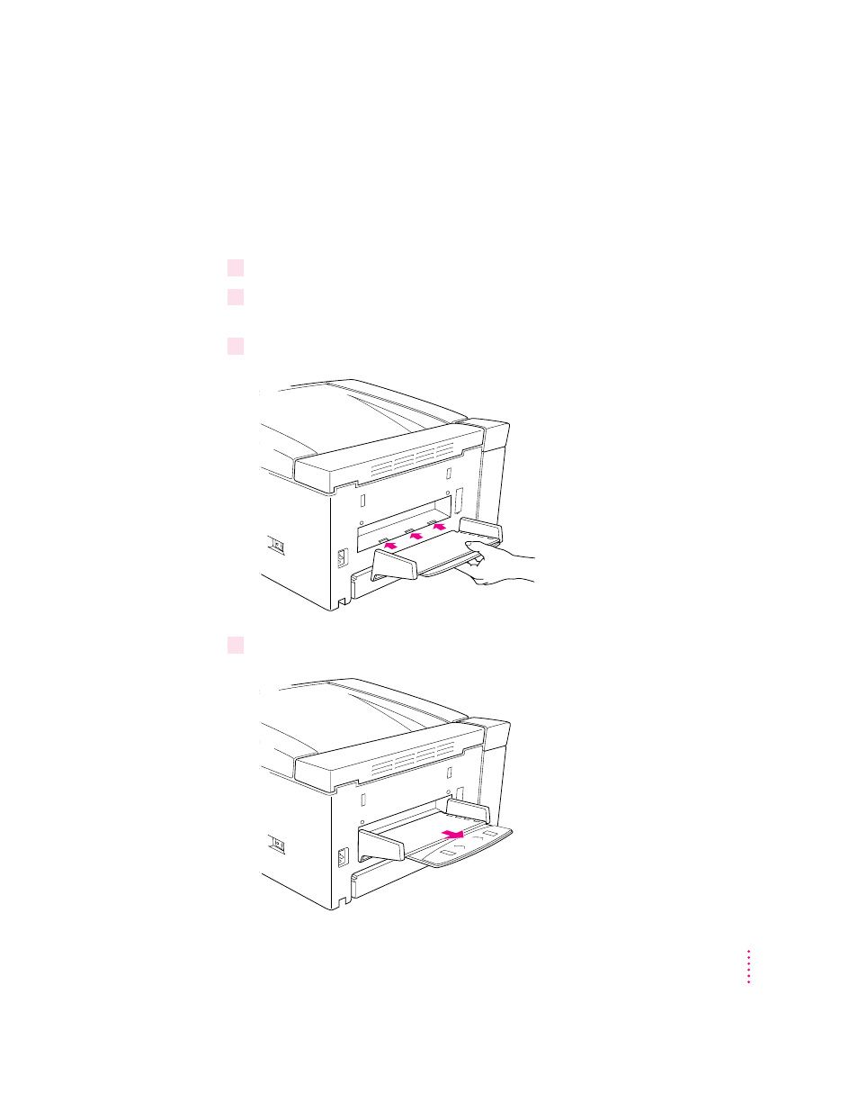 Installing the face-up output tray | Apple LaserWriter 12/640 PS User Manual | Page 113 / 354