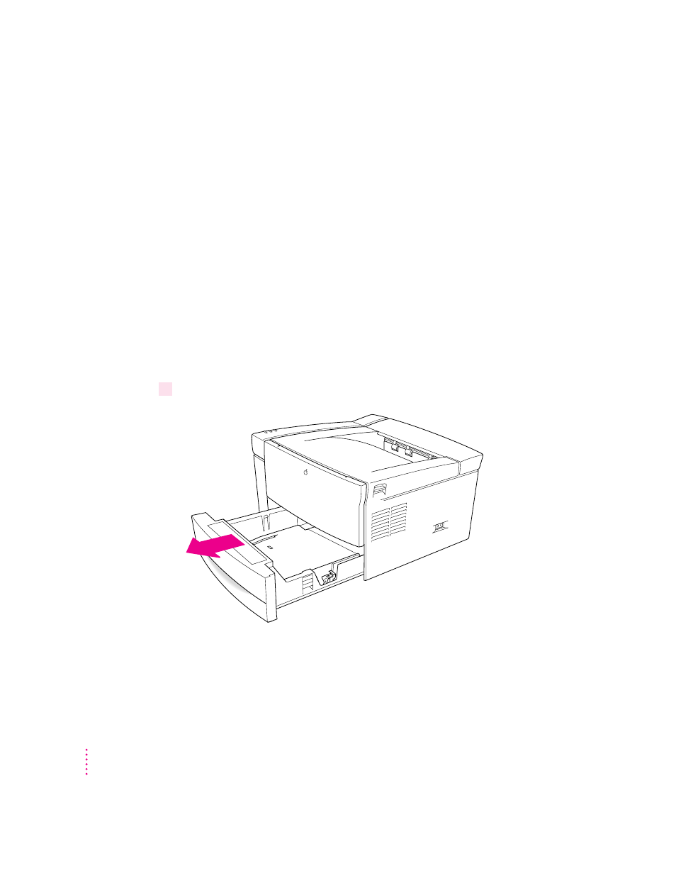 Loading paper into the cassette | Apple LaserWriter 12/640 PS User Manual | Page 12 / 354