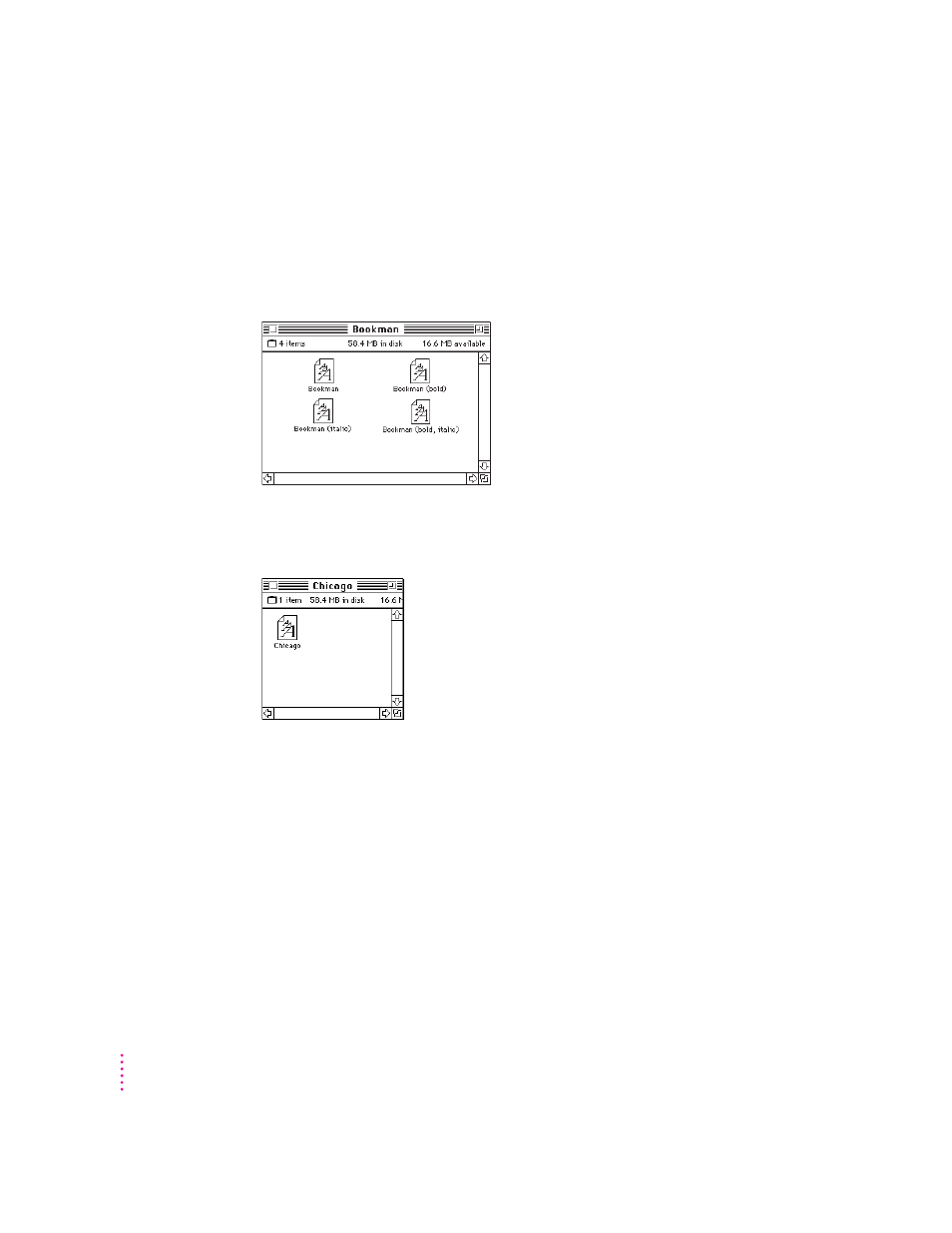 Styled fonts | Apple LaserWriter 12/640 PS User Manual | Page 305 / 354