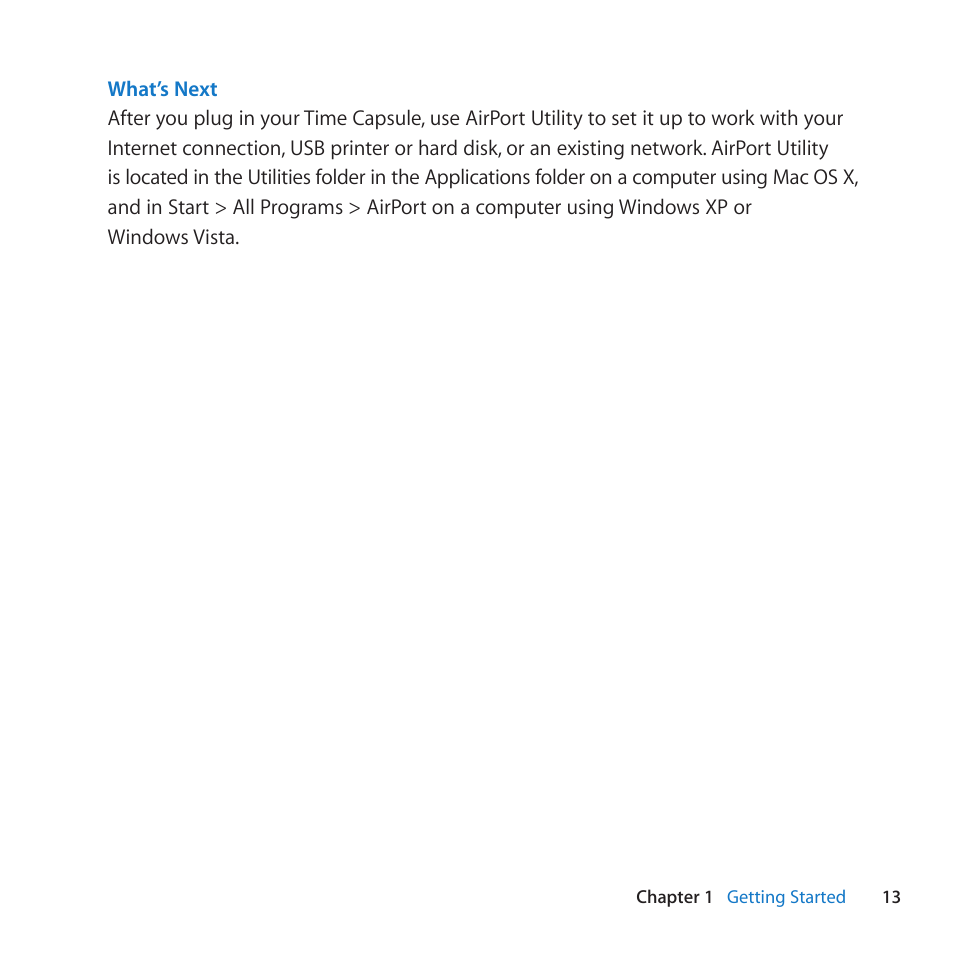 Apple AirPort Time Capsule 802.11n (4th Generation) User Manual | Page 13 / 44