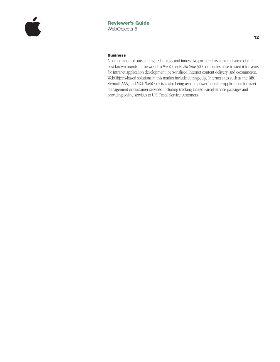 Apple WebObjects 5 User Manual | Page 12 / 16