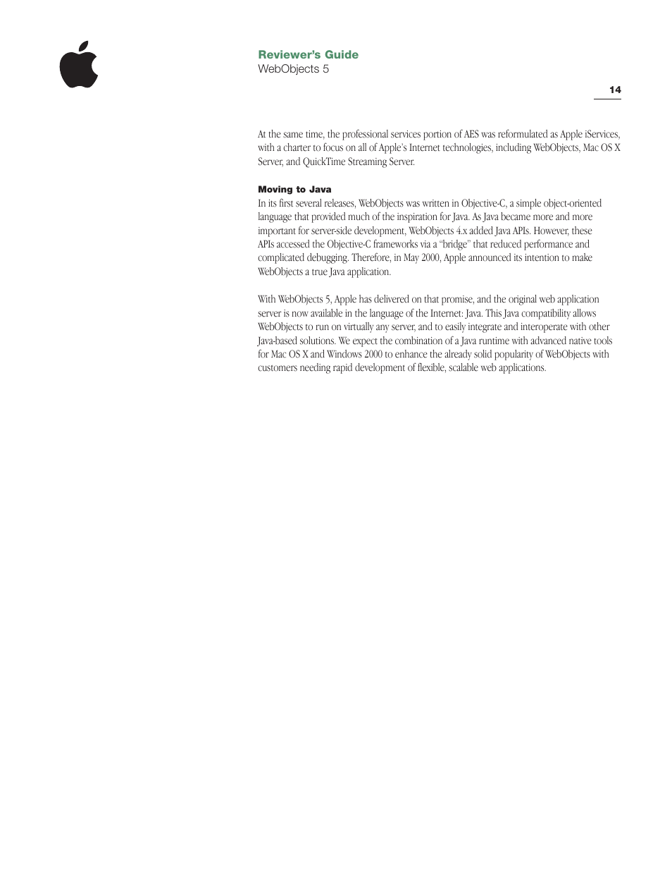 Apple WebObjects 5 User Manual | Page 14 / 16