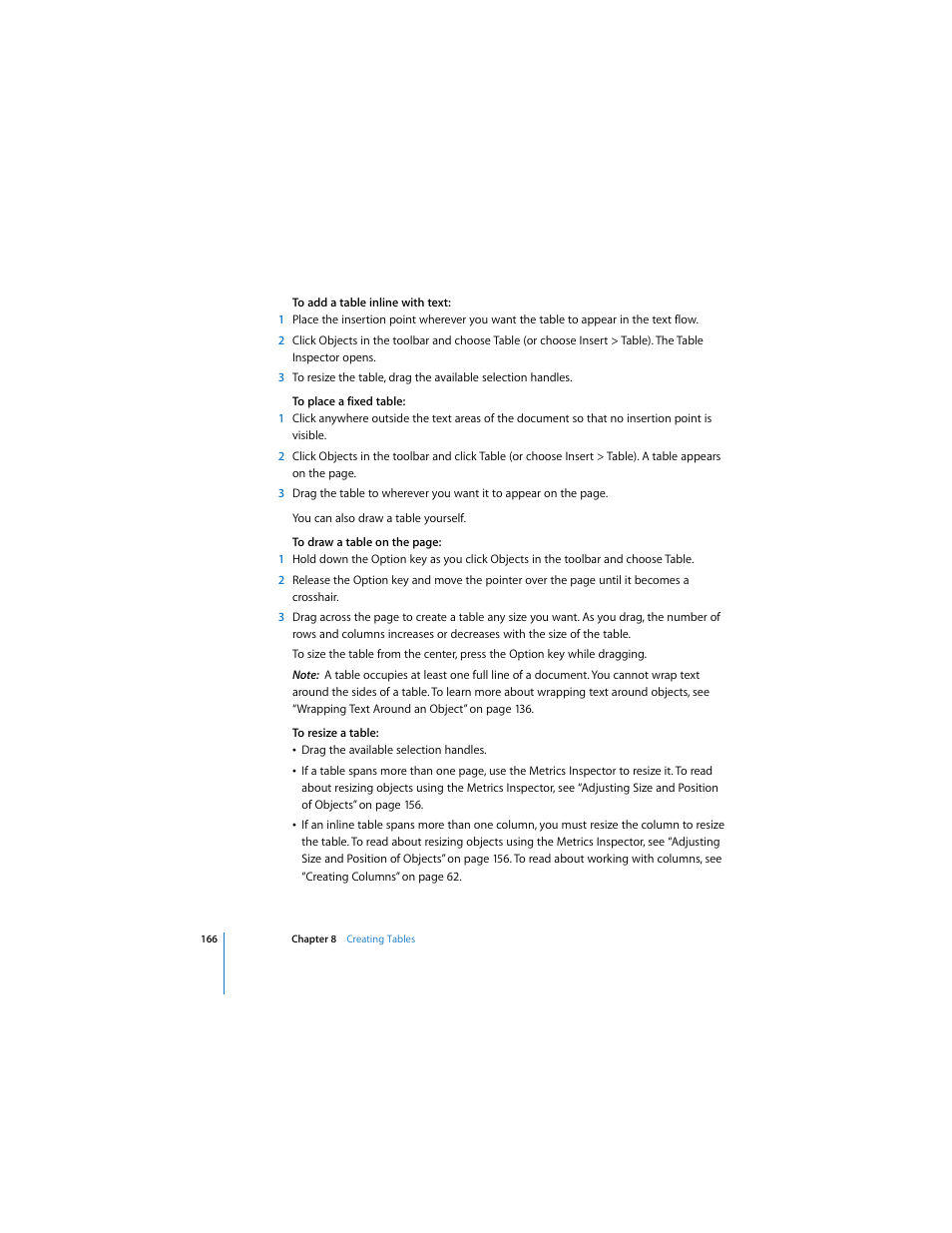 Apple Pages 2 User Manual | Page 166 / 250