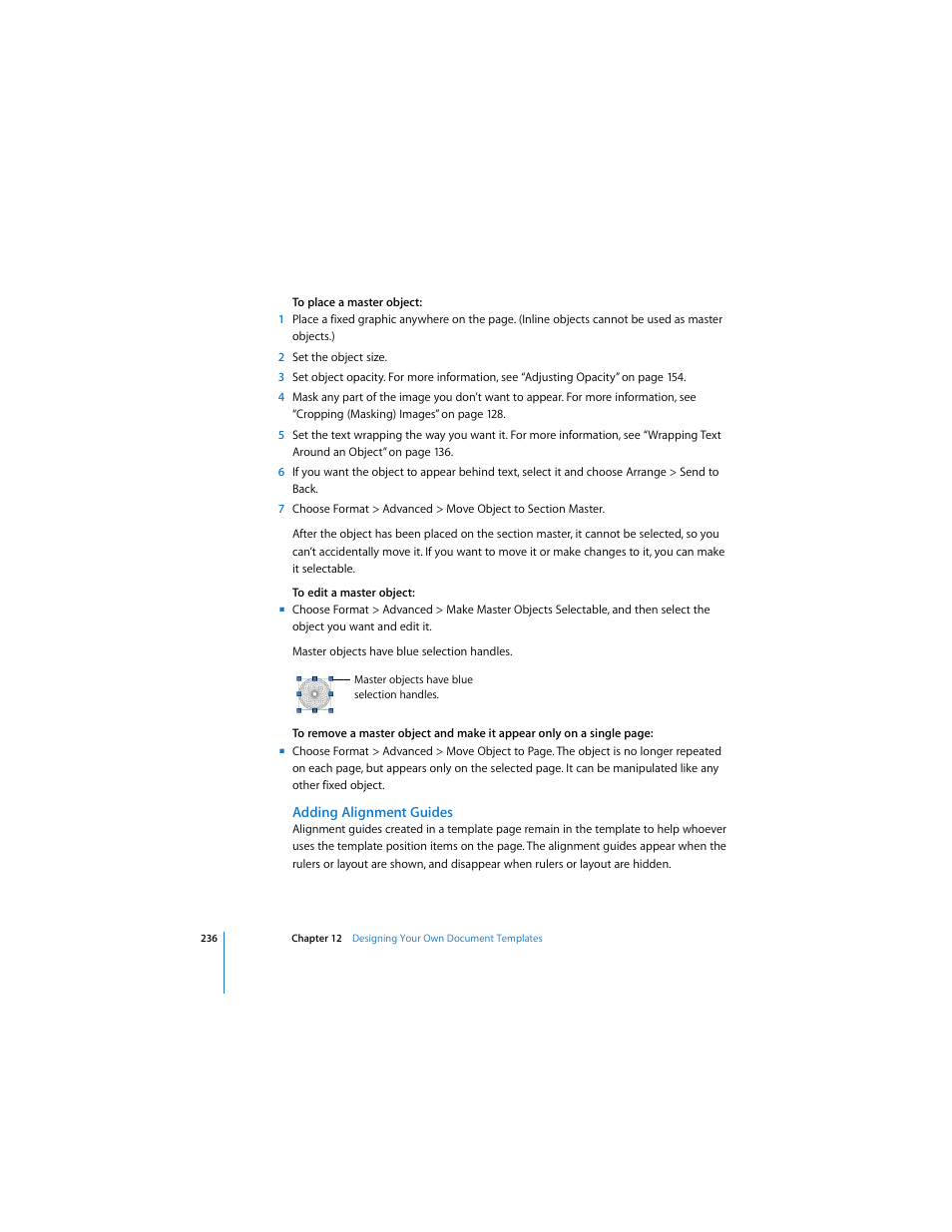 Adding alignment guides | Apple Pages 2 User Manual | Page 236 / 250