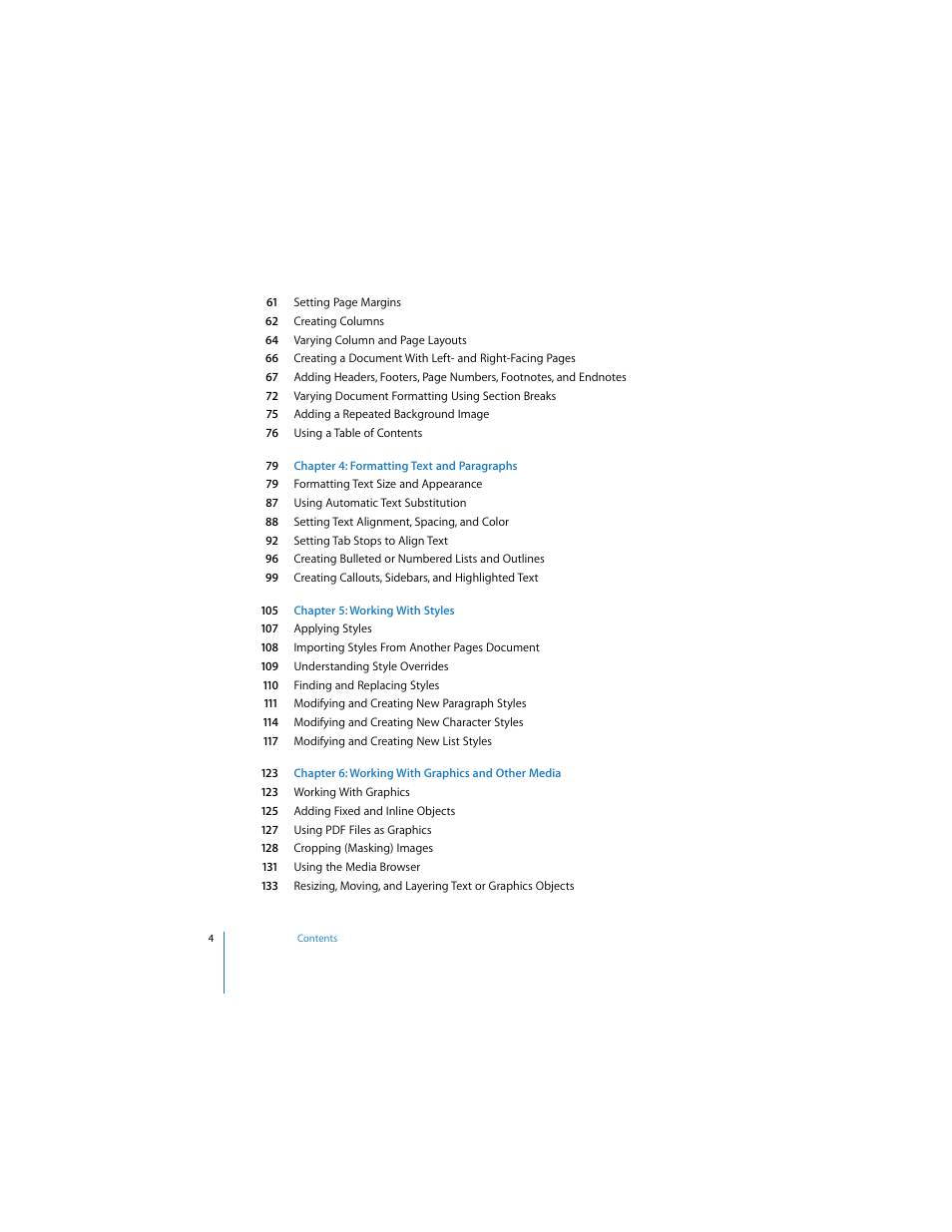 Apple Pages 2 User Manual | Page 4 / 250