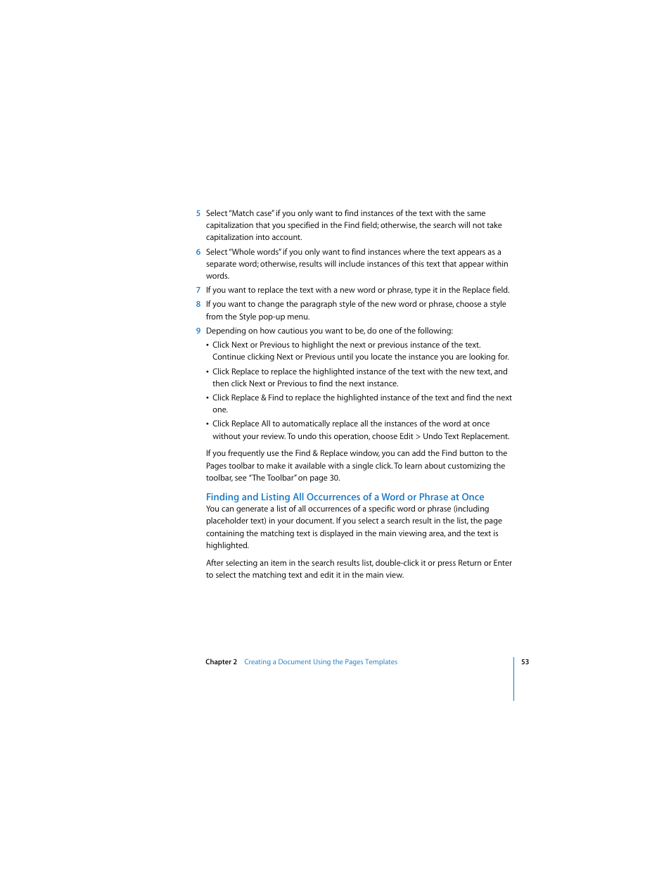 Apple Pages 2 User Manual | Page 53 / 250