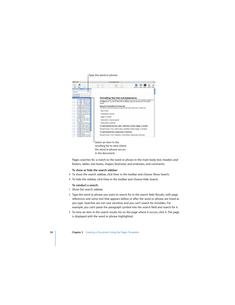 Apple Pages 2 User Manual | Page 54 / 250