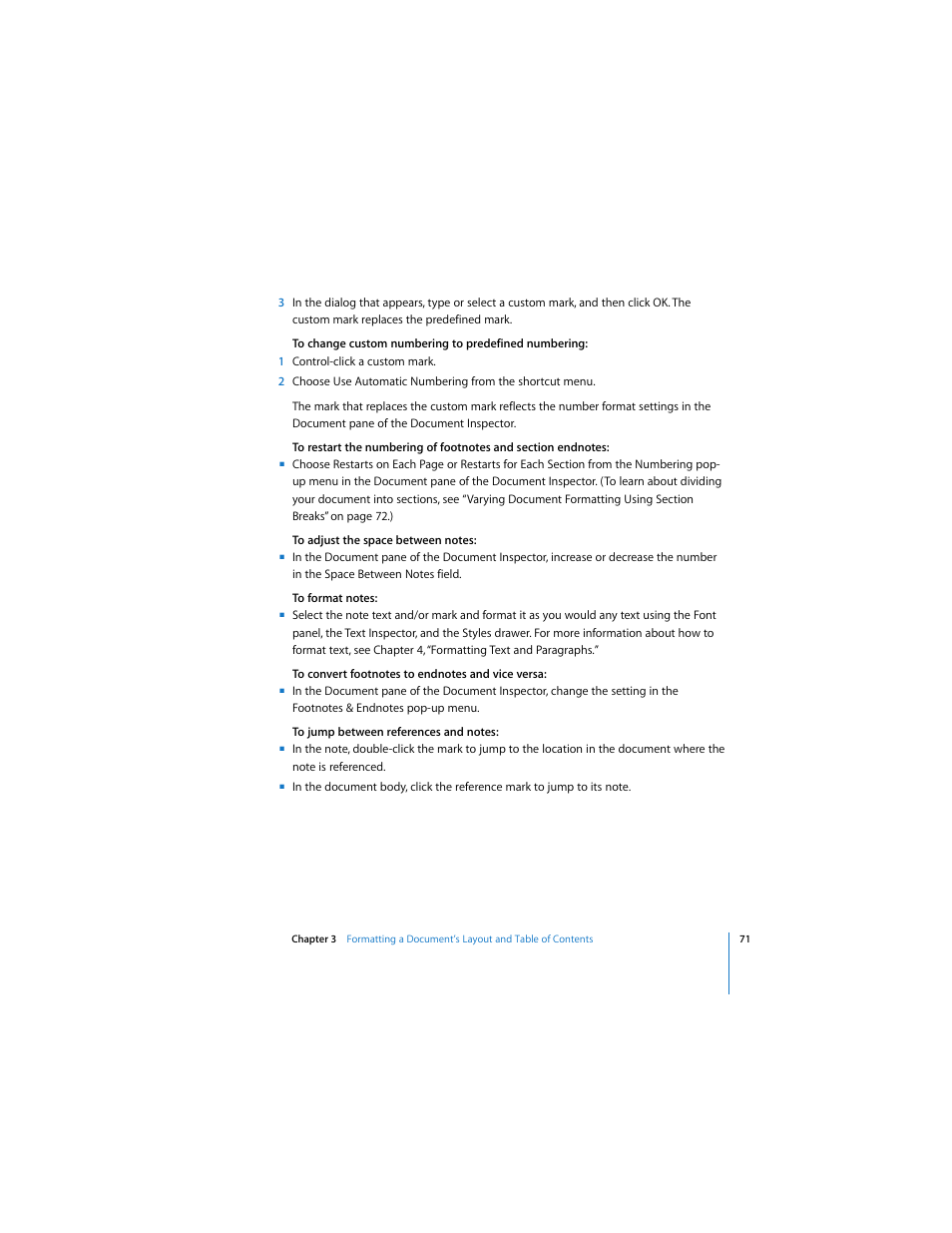 Apple Pages 2 User Manual | Page 71 / 250