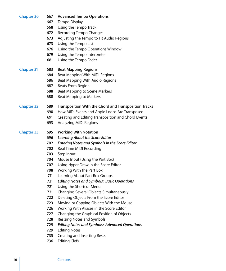 Apple Logic Express 8 User Manual | Page 10 / 1055