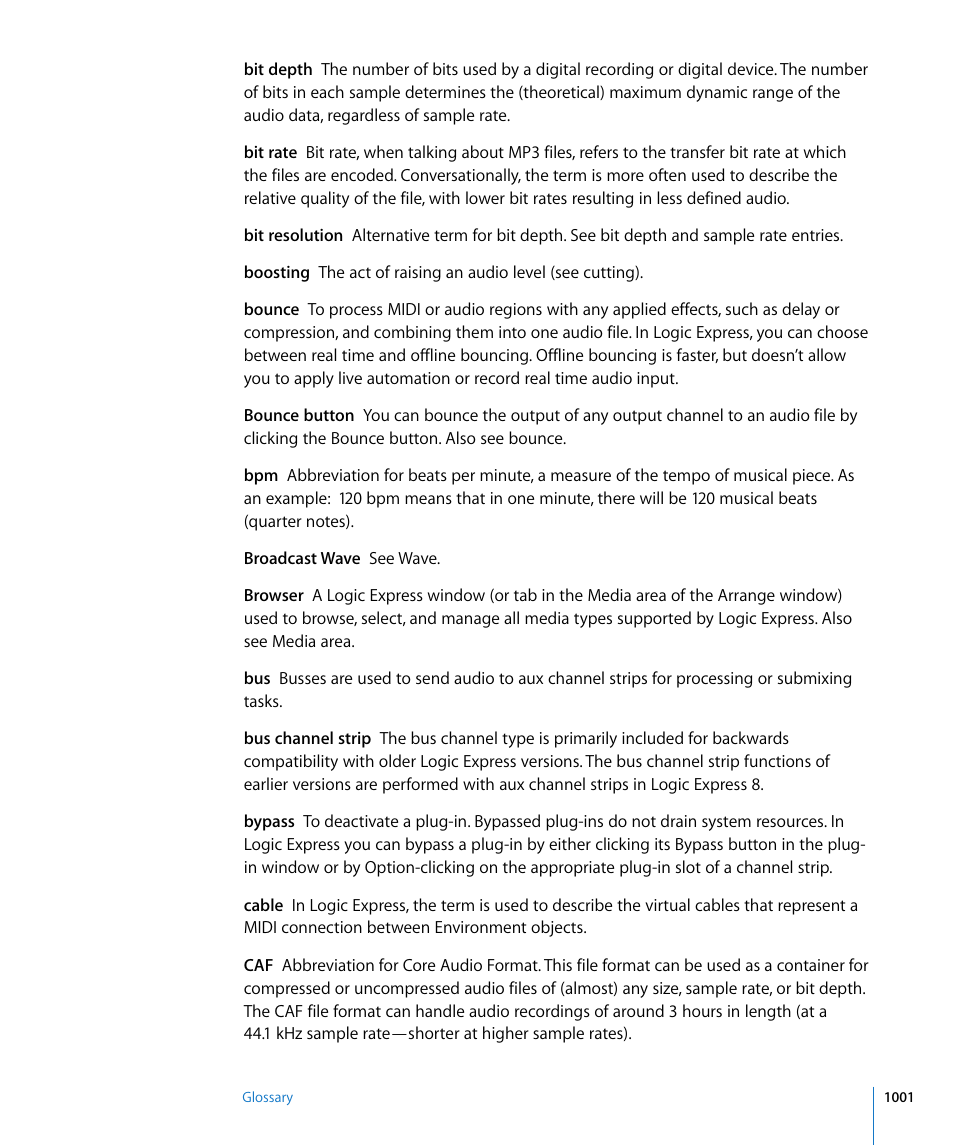 Apple Logic Express 8 User Manual | Page 1001 / 1055