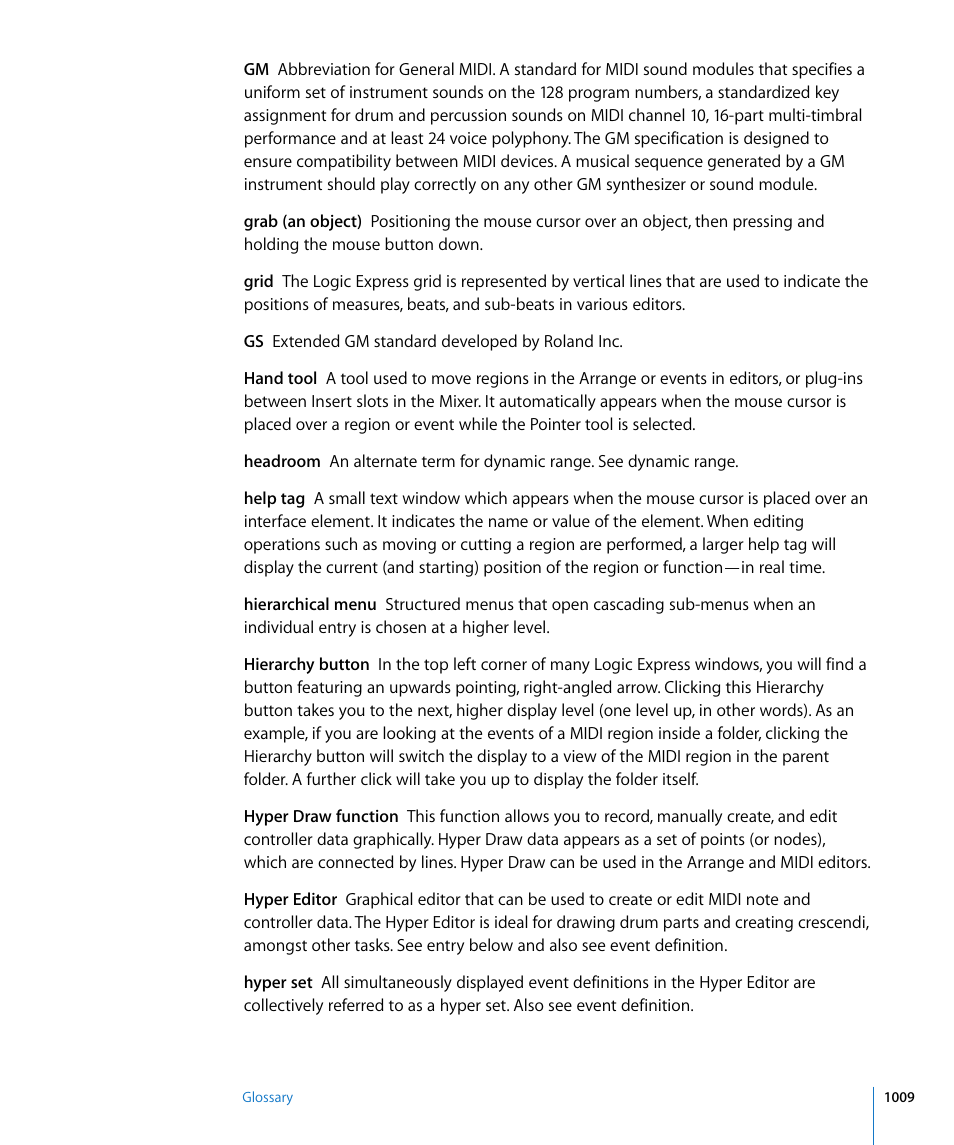 Apple Logic Express 8 User Manual | Page 1009 / 1055