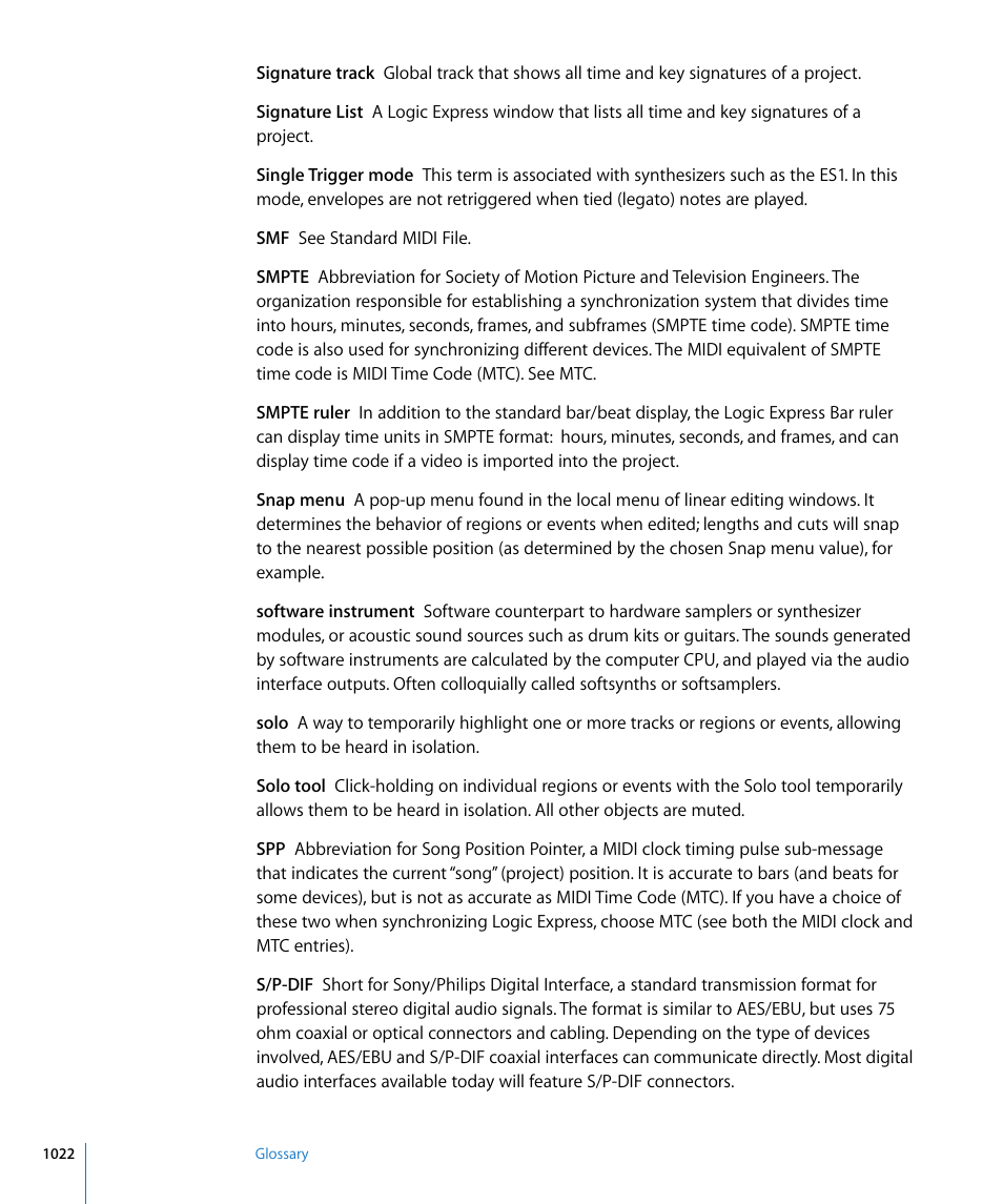 Apple Logic Express 8 User Manual | Page 1022 / 1055