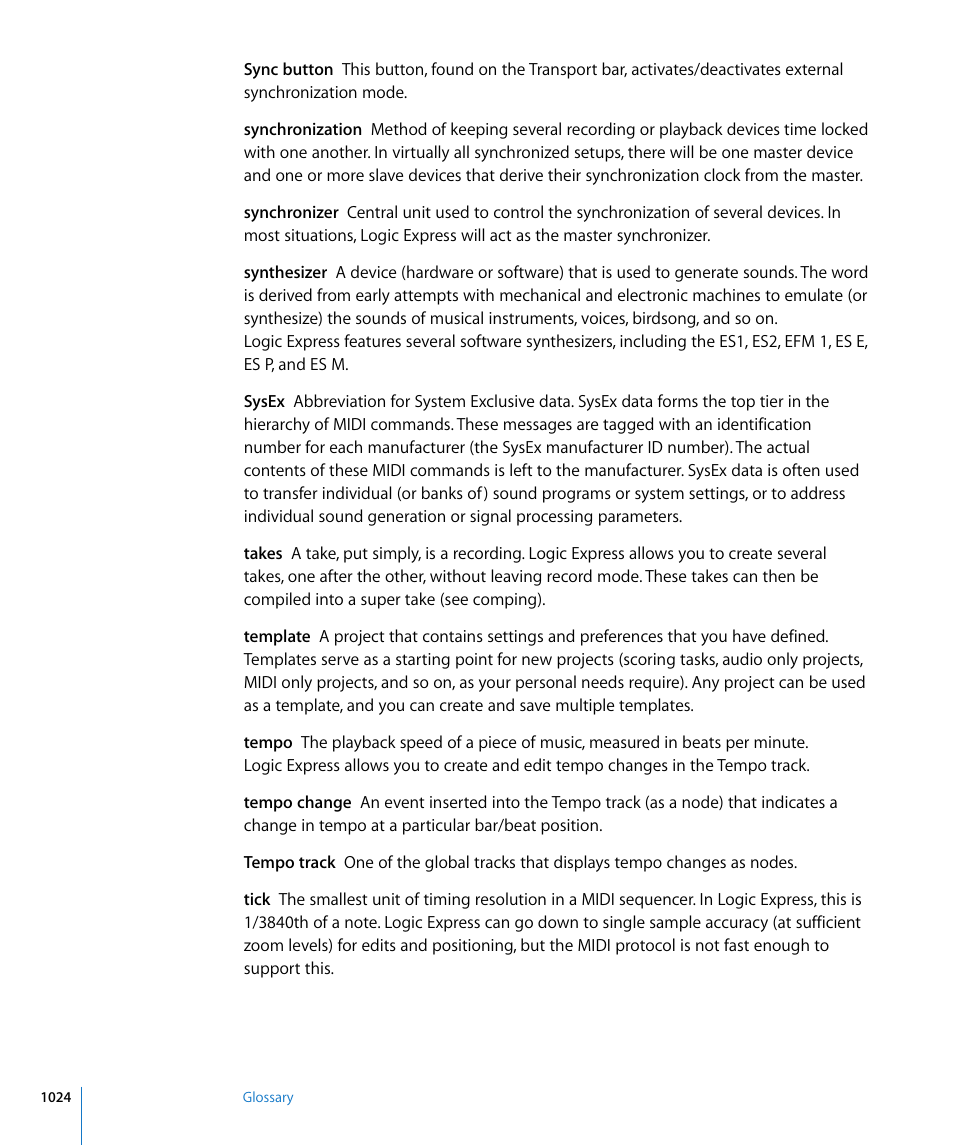 Apple Logic Express 8 User Manual | Page 1024 / 1055