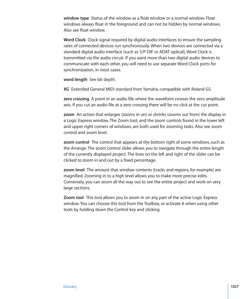 Apple Logic Express 8 User Manual | Page 1027 / 1055
