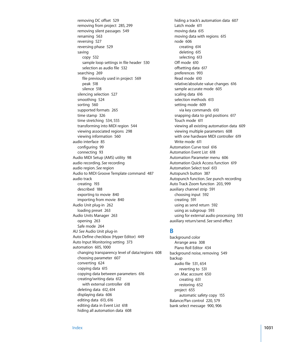 Apple Logic Express 8 User Manual | Page 1031 / 1055