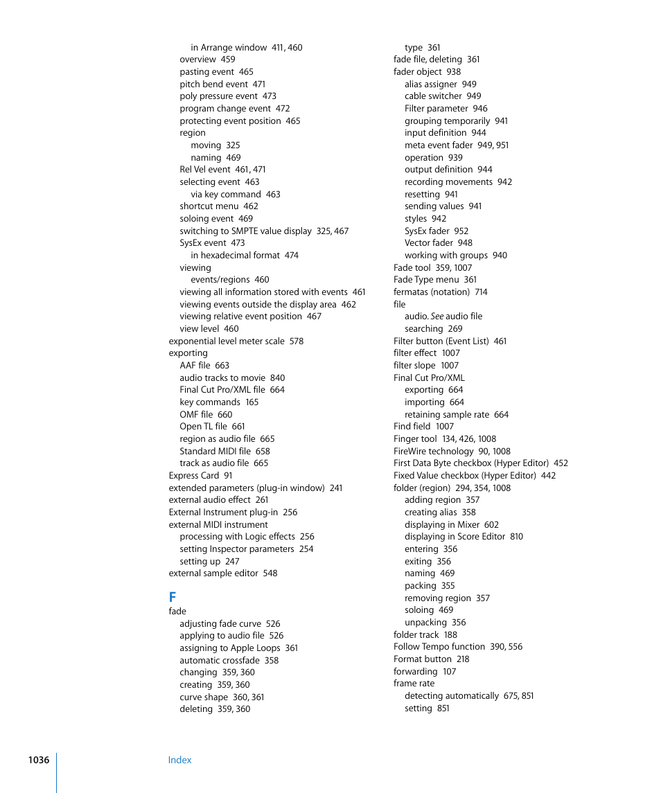 Apple Logic Express 8 User Manual | Page 1036 / 1055