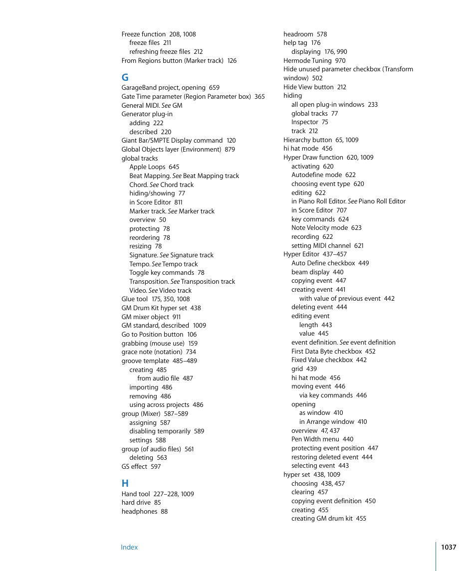 Apple Logic Express 8 User Manual | Page 1037 / 1055