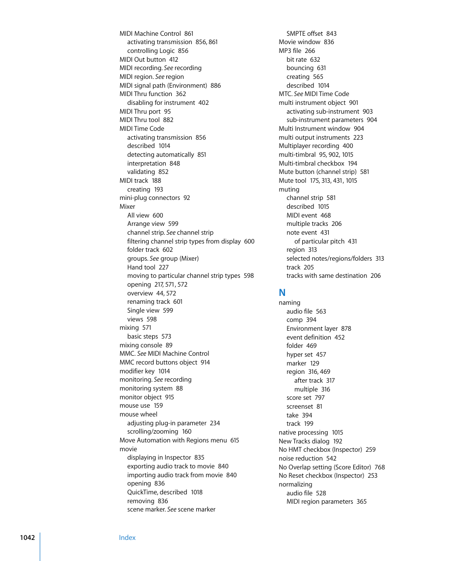 Apple Logic Express 8 User Manual | Page 1042 / 1055