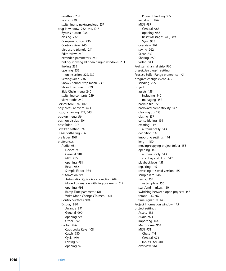 Apple Logic Express 8 User Manual | Page 1046 / 1055