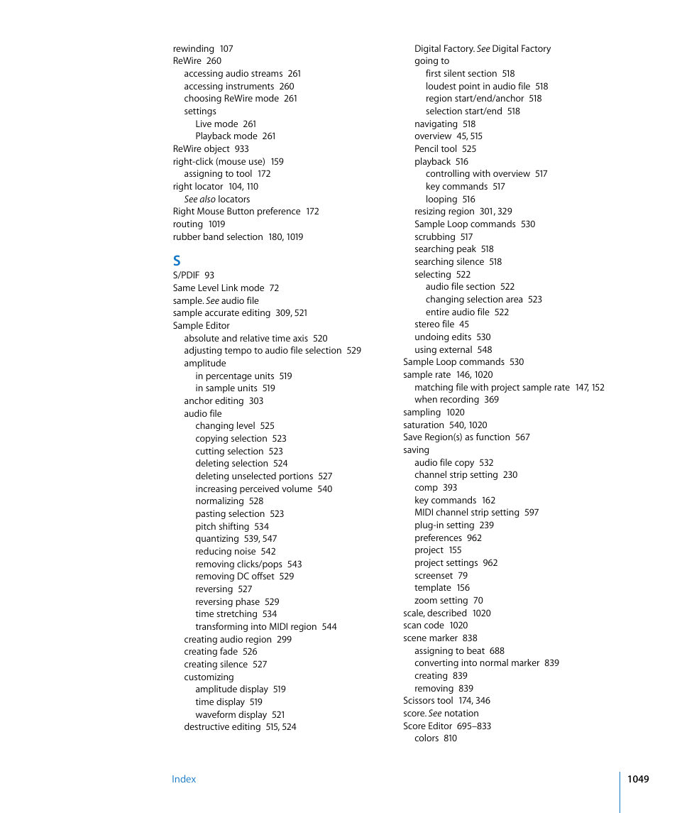 Apple Logic Express 8 User Manual | Page 1049 / 1055
