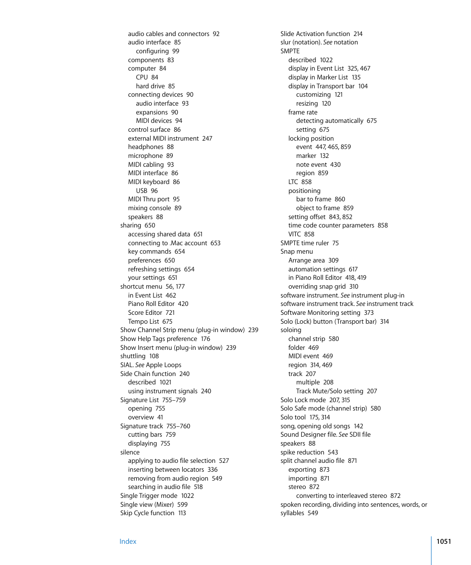 Apple Logic Express 8 User Manual | Page 1051 / 1055