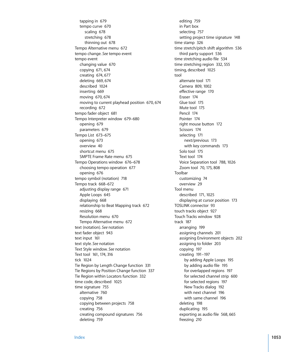 Apple Logic Express 8 User Manual | Page 1053 / 1055