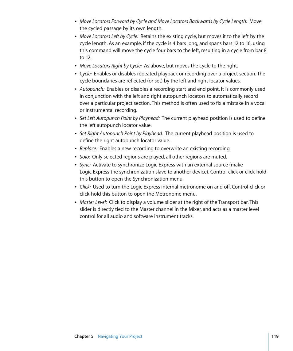 Apple Logic Express 8 User Manual | Page 119 / 1055