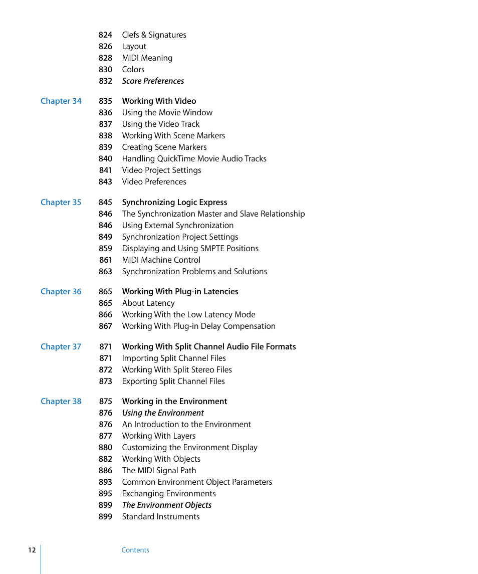 Apple Logic Express 8 User Manual | Page 12 / 1055