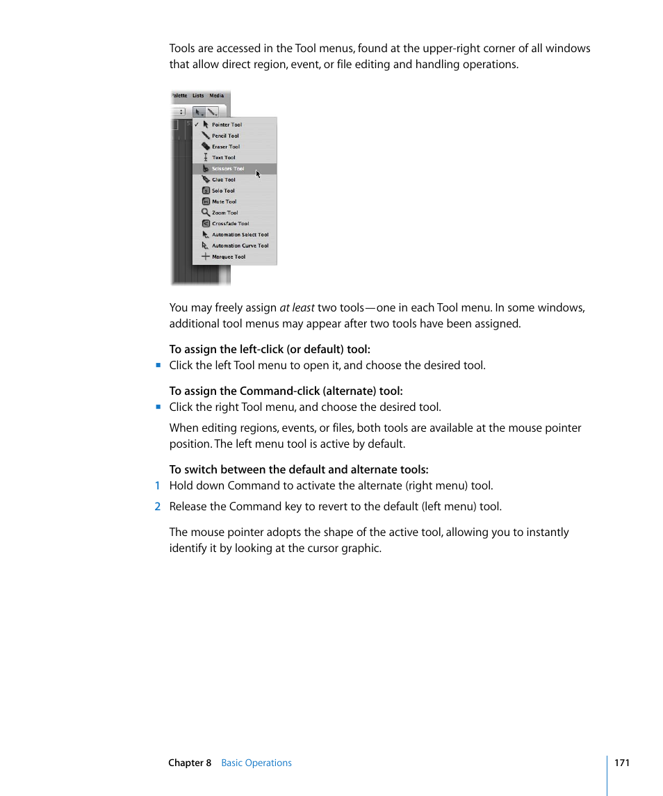Apple Logic Express 8 User Manual | Page 171 / 1055