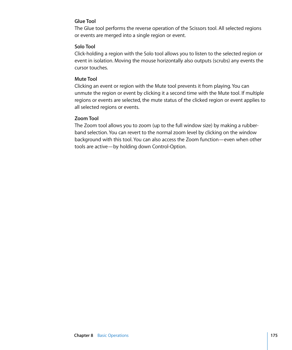 Apple Logic Express 8 User Manual | Page 175 / 1055