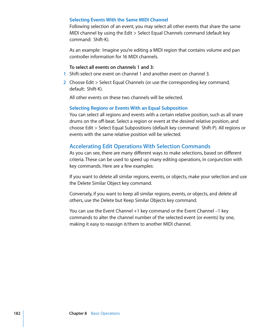 Apple Logic Express 8 User Manual | Page 182 / 1055