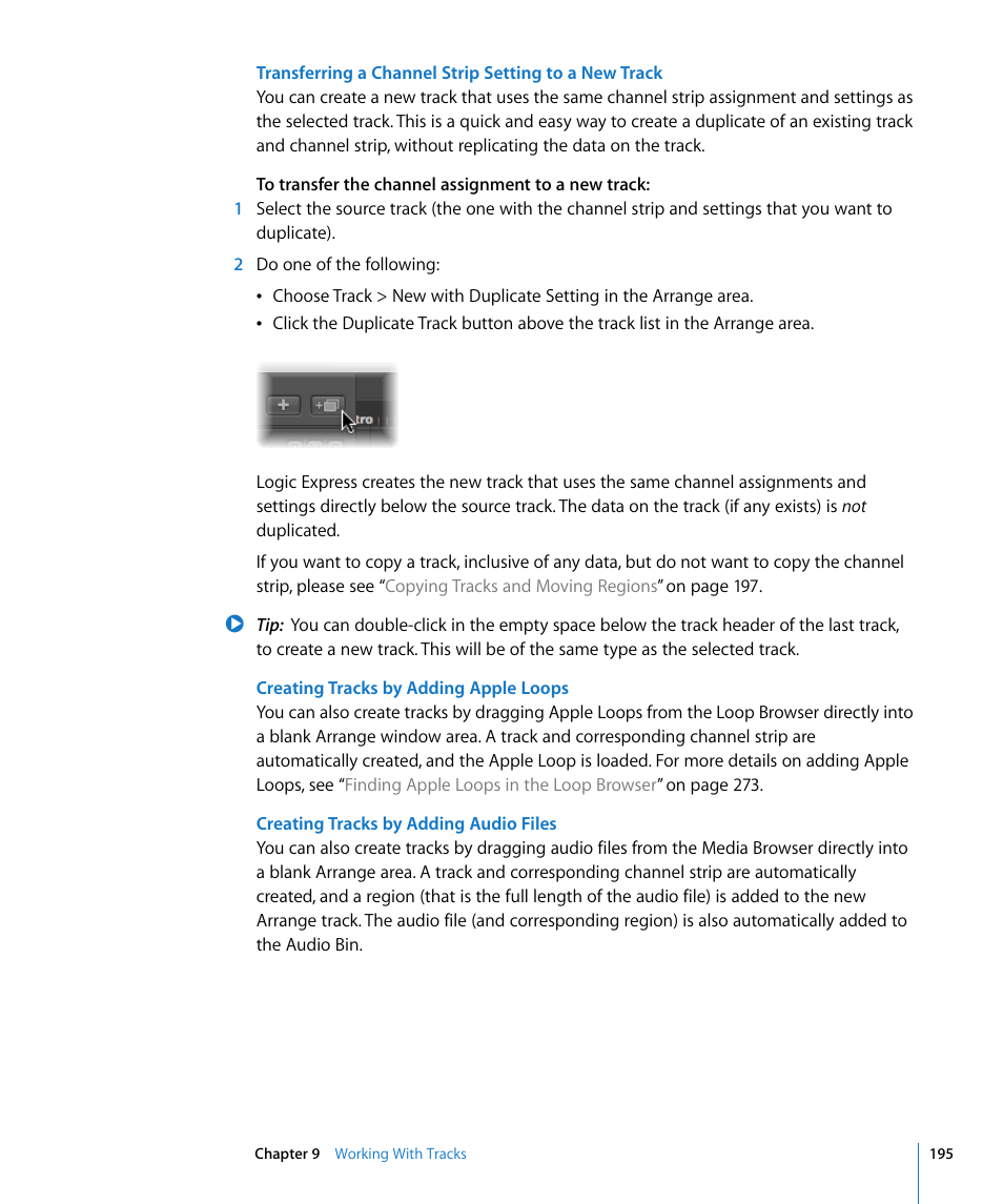 Apple Logic Express 8 User Manual | Page 195 / 1055
