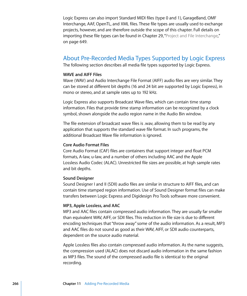 Apple Logic Express 8 User Manual | Page 266 / 1055