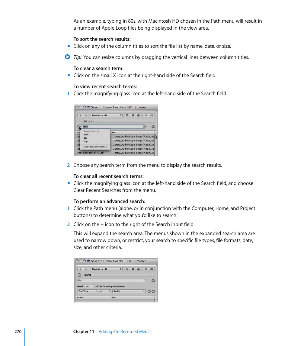 Apple Logic Express 8 User Manual | Page 270 / 1055