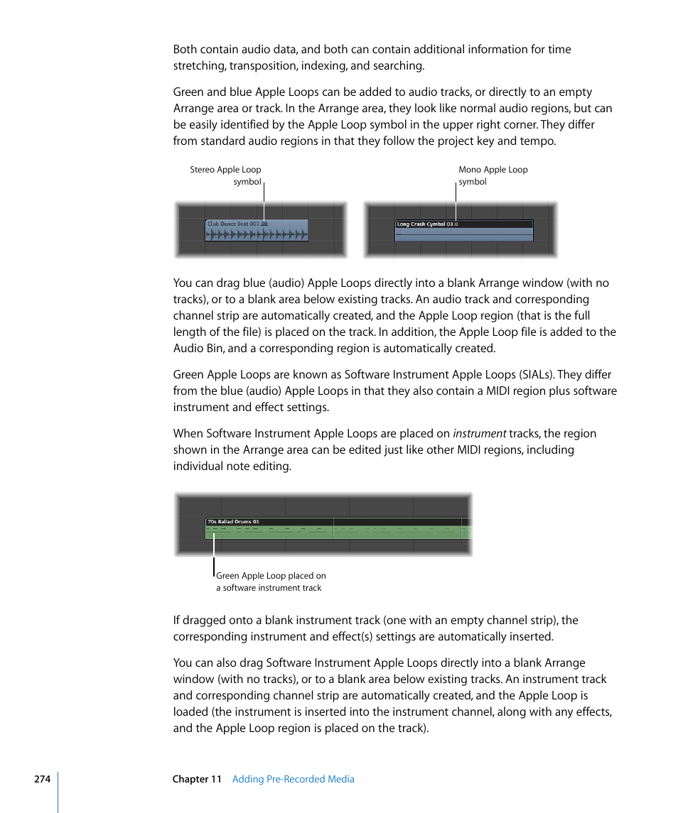 Apple Logic Express 8 User Manual | Page 274 / 1055