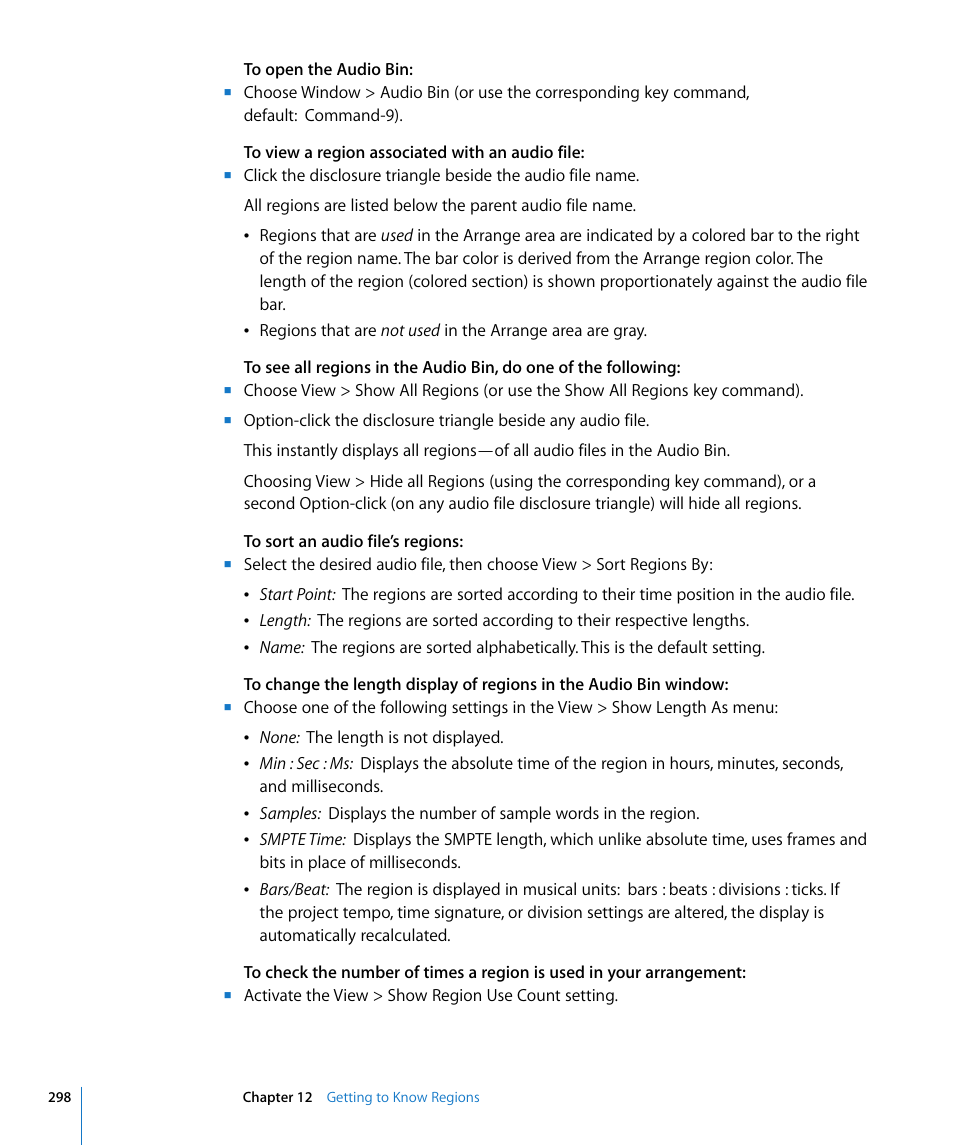 Apple Logic Express 8 User Manual | Page 298 / 1055