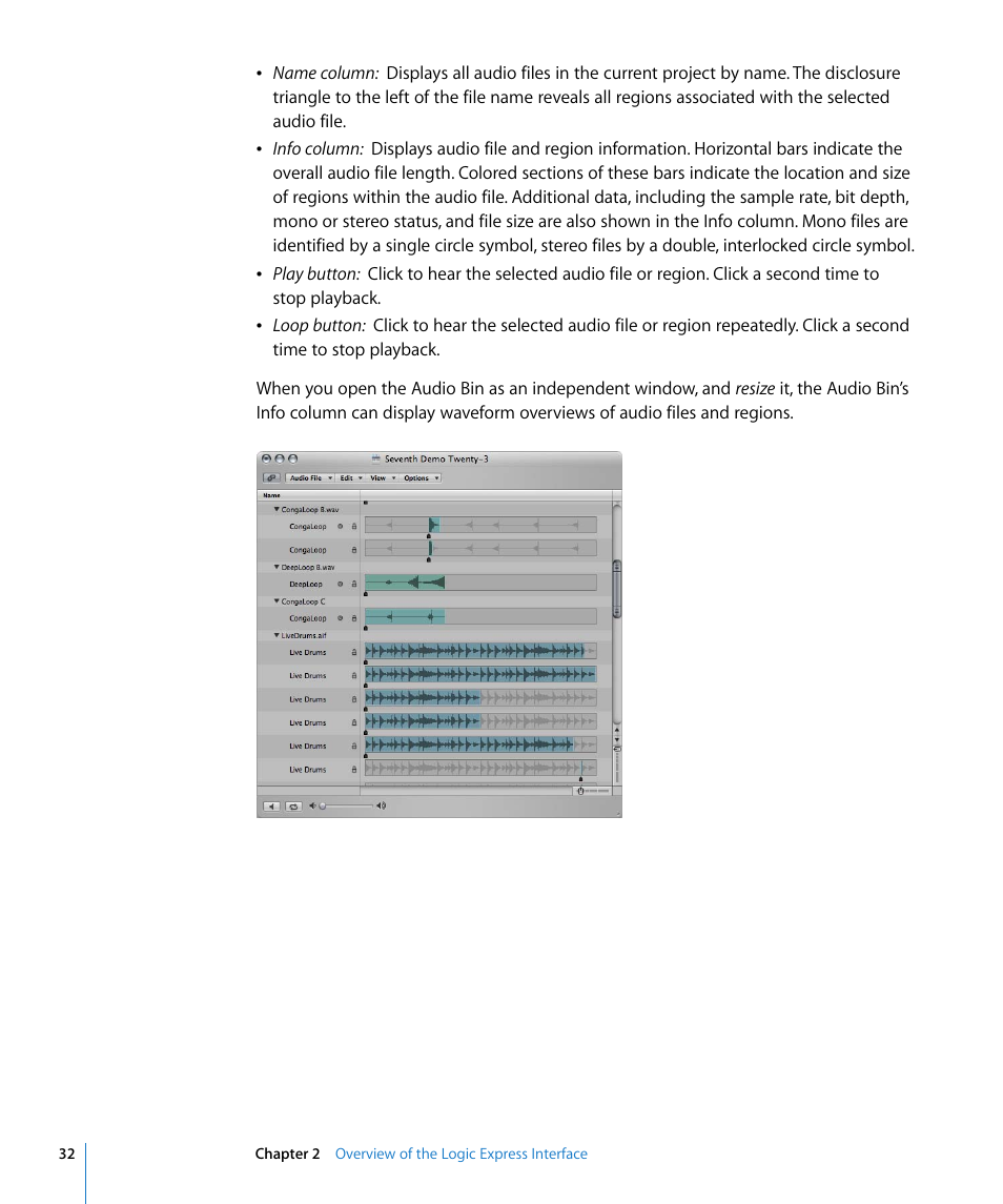 Apple Logic Express 8 User Manual | Page 32 / 1055