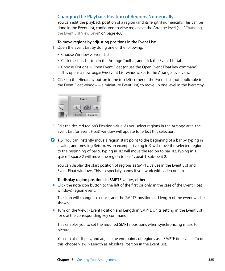 Apple Logic Express 8 User Manual | Page 325 / 1055