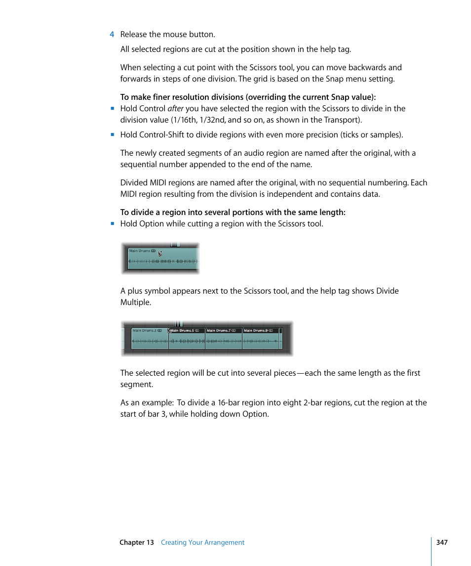 Apple Logic Express 8 User Manual | Page 347 / 1055