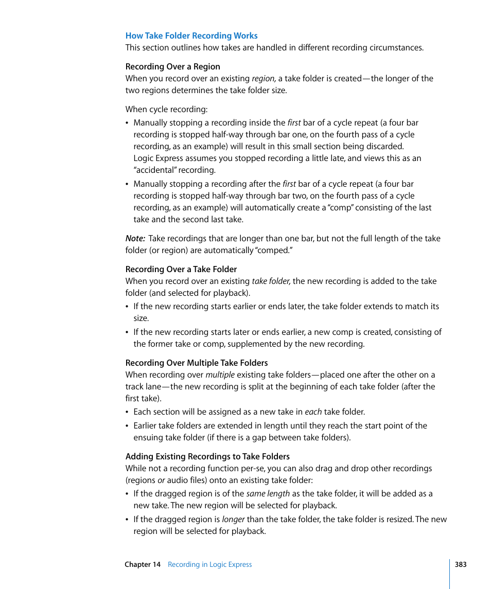 Apple Logic Express 8 User Manual | Page 383 / 1055