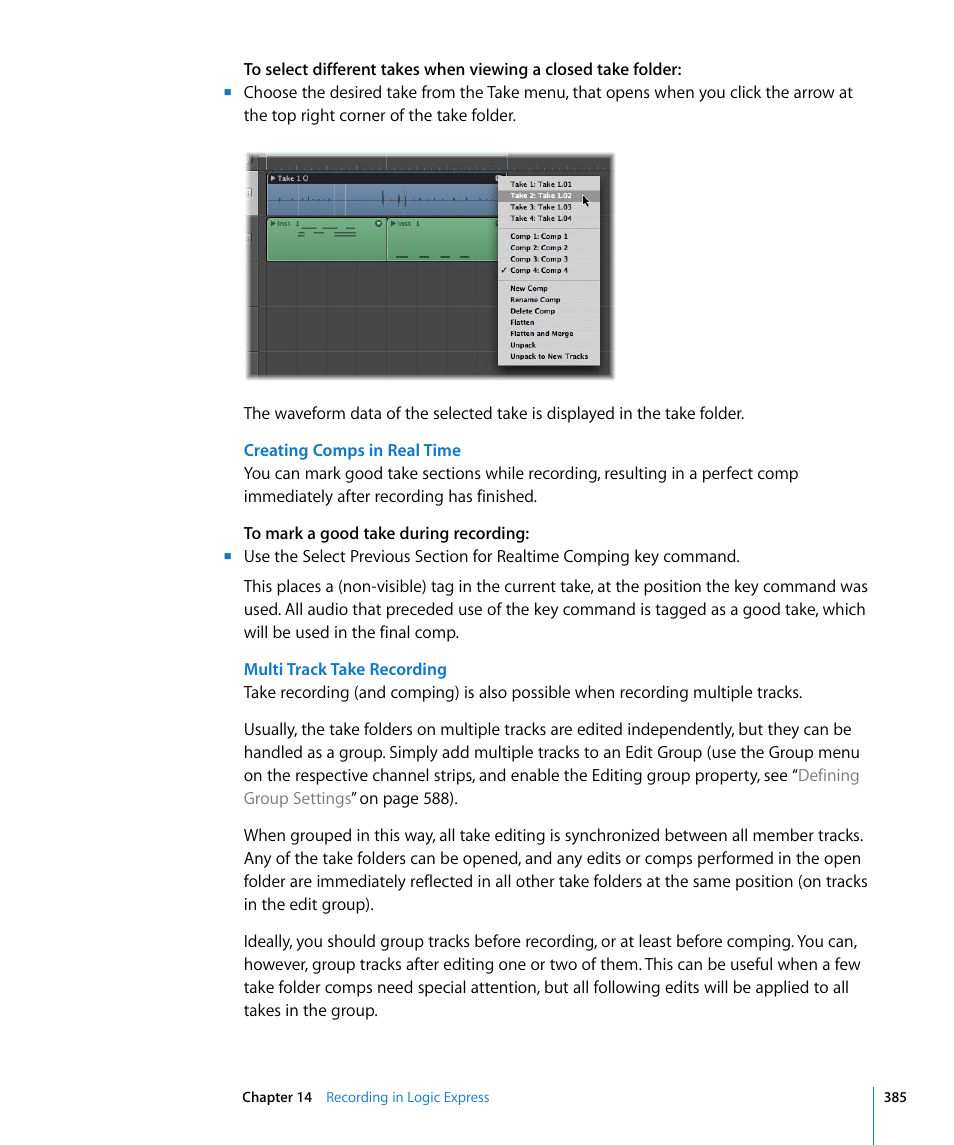 Apple Logic Express 8 User Manual | Page 385 / 1055