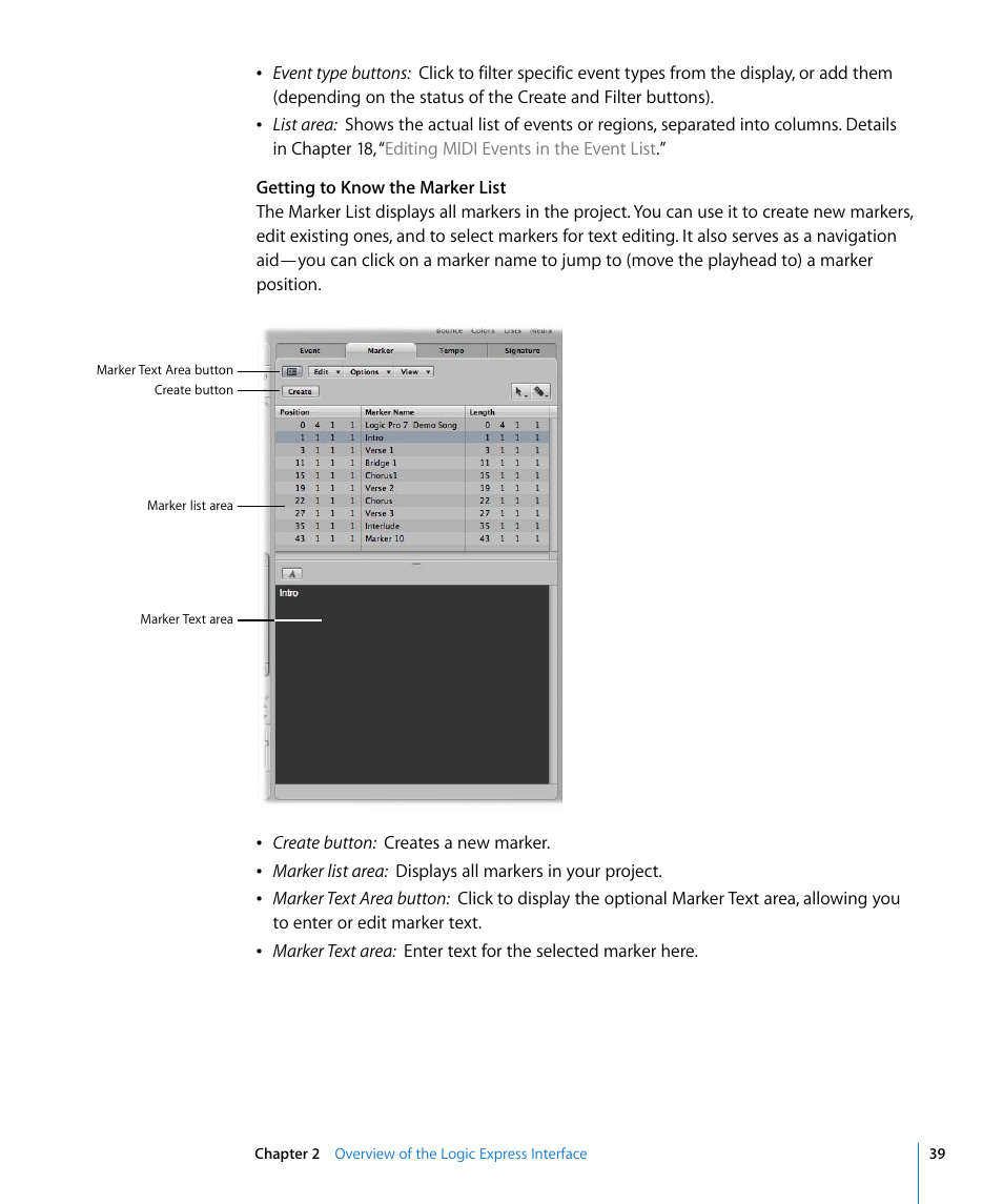 Apple Logic Express 8 User Manual | Page 39 / 1055