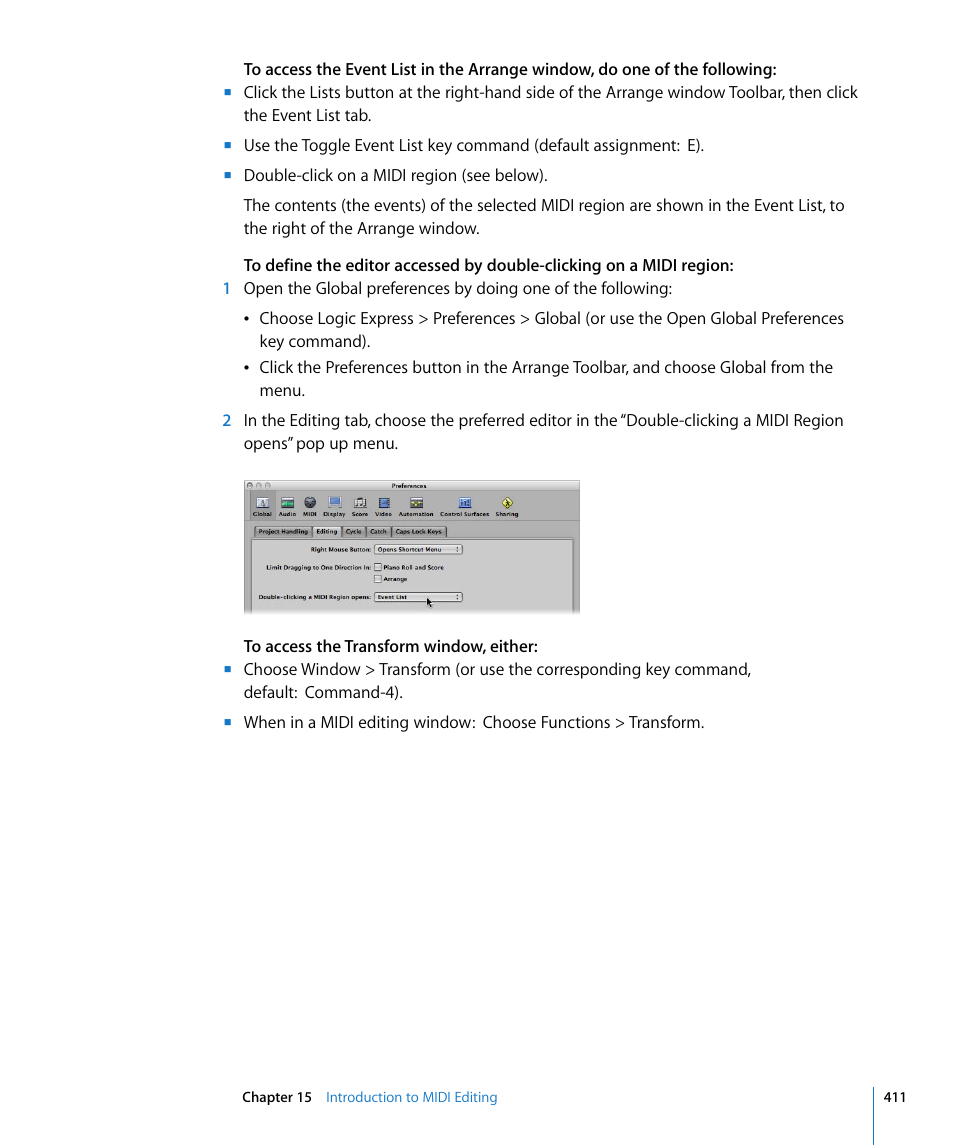 Apple Logic Express 8 User Manual | Page 411 / 1055