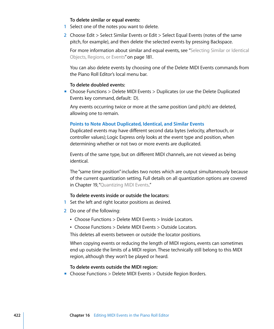 Apple Logic Express 8 User Manual | Page 422 / 1055