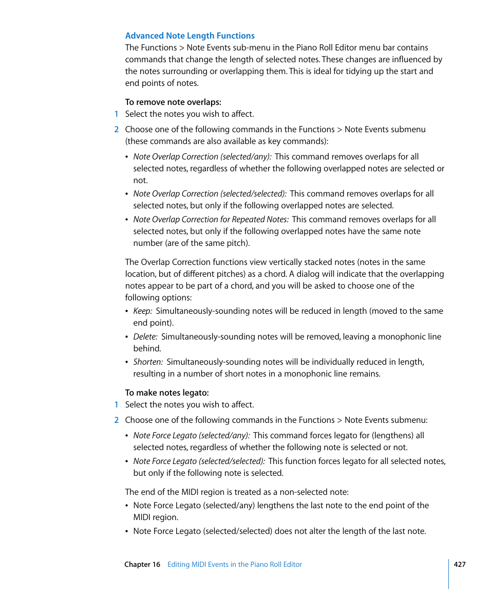 Apple Logic Express 8 User Manual | Page 427 / 1055